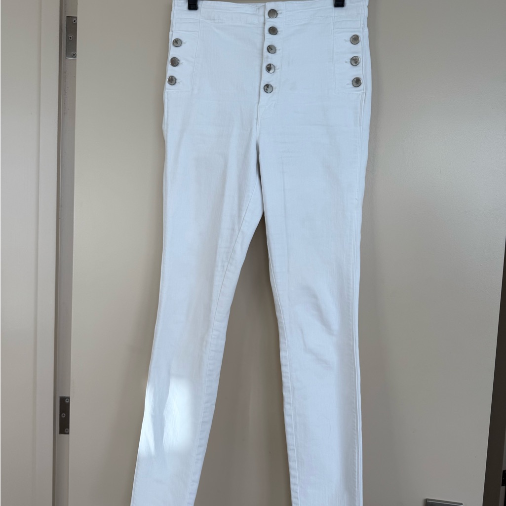 J Brand White Skinny Jeans